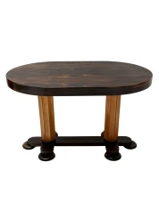 Art Deco Oval Center Table by Gebroeders Reens, 1930s